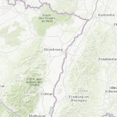 Map showing location of Lipsheim (48.491640, 7.667510)