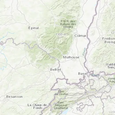 Map showing location of Masevaux (47.776710, 6.996830)