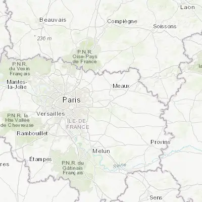 Map showing location of Montévrain (48.874150, 2.751140)