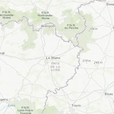 Map showing location of Montfort-le-Gesnois (48.047980, 0.403390)