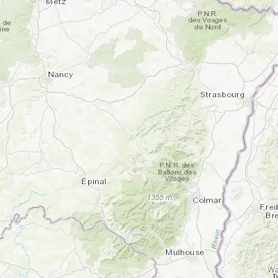 Map showing location of Moyenmoutier (48.377300, 6.900470)