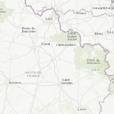 Map showing location of Neuville-Saint-Rémy (50.186180, 3.224040)