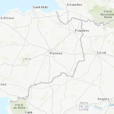 Map showing location of Nouvoitou (48.040810, -1.546710)