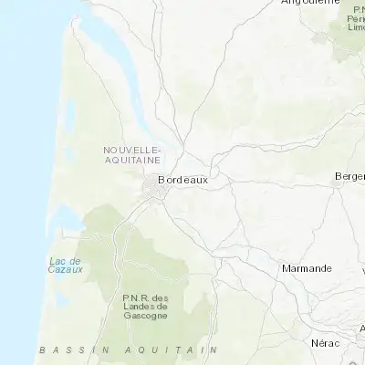 Map showing location of Pompignac (44.851150, -0.437110)