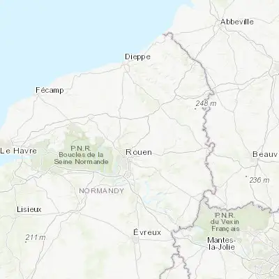 Map showing location of Quincampoix (49.527100, 1.188490)