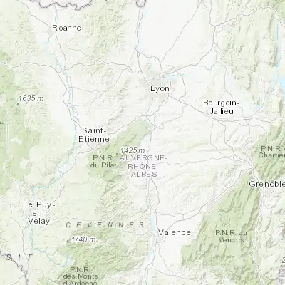 Map showing location of Saint-Clair-du-Rhône (45.441860, 4.771230)