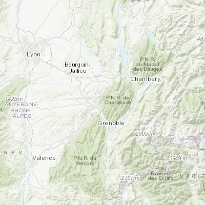 Map showing location of Saint-Étienne-de-Crossey (45.380270, 5.643650)
