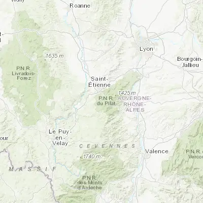 Map showing location of Saint-Genest-Malifaux (45.340640, 4.416520)