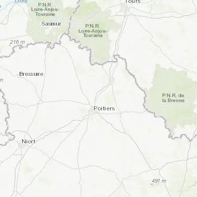 Map showing location of Saint-Georges-lès-Baillargeaux (46.670950, 0.398420)