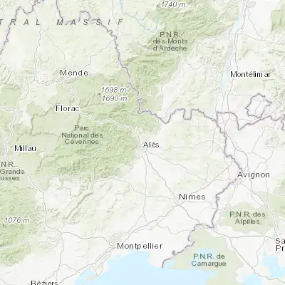 Map showing location of Saint-Martin-de-Valgalgues (44.163080, 4.082030)