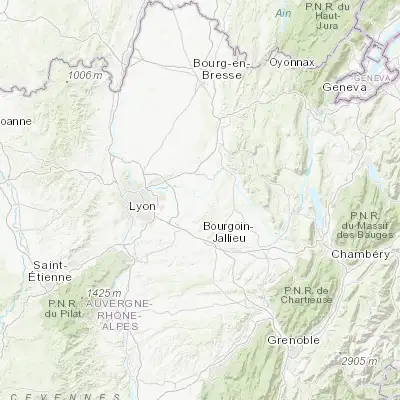 Map showing location of Saint-Romain-de-Jalionas (45.756770, 5.217410)