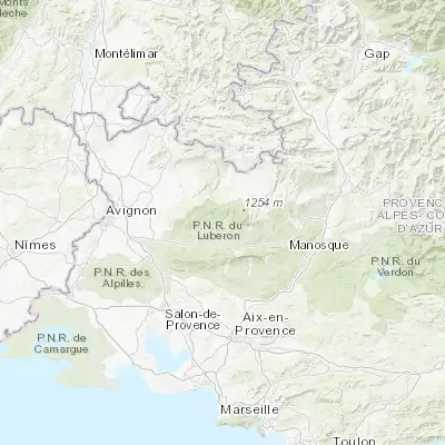 Map showing location of Saint-Saturnin-lès-Apt (43.933330, 5.383330)