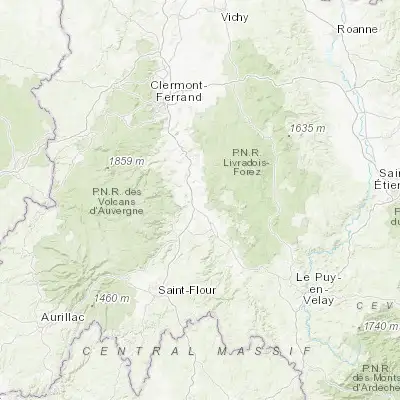 Map showing location of Sainte-Florine (45.405190, 3.317320)