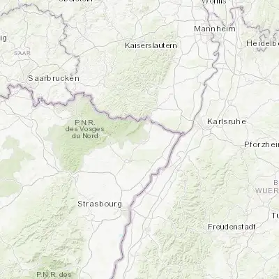 Map showing location of Soultz-sous-Forêts (48.936930, 7.881100)