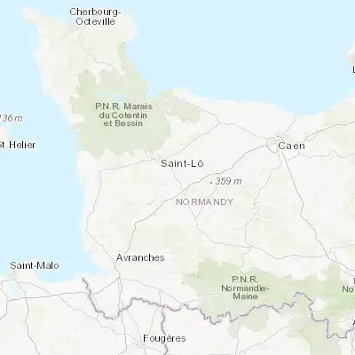 Map showing location of Torigni-sur-Vire (49.037020, -0.982140)