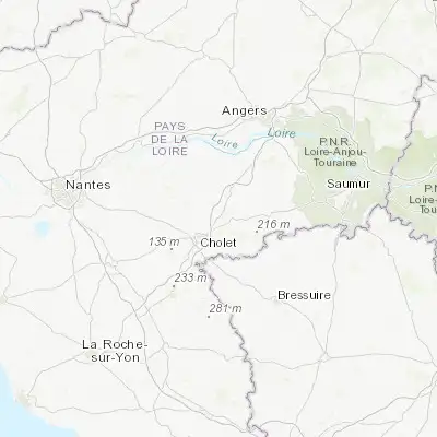 Map showing location of Trémentines (47.123330, -0.787450)