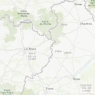 Map showing location of Vibraye (48.059630, 0.735300)