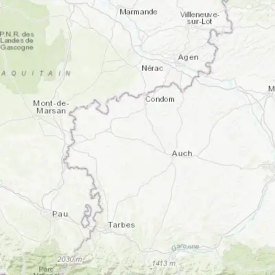 Map showing location of Vic-Fezensac (43.758730, 0.303190)