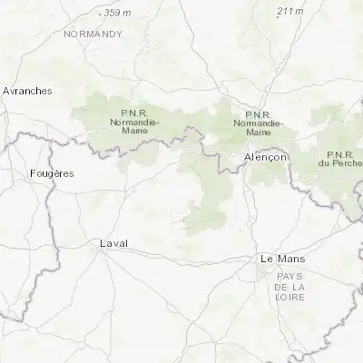 Map showing location of Villaines-la-Juhel (48.344860, -0.279620)