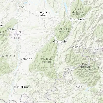 Map showing location of Villard-de-Lans (45.071560, 5.556370)