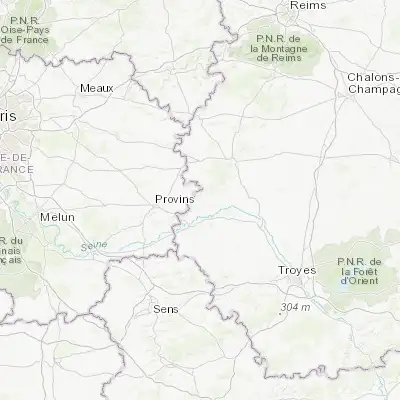 Map showing location of Villenauxe-la-Grande (48.583330, 3.550000)