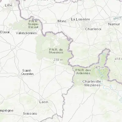 Map showing location of Wignehies (50.015500, 4.009130)