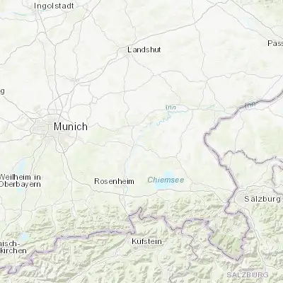 Map showing location of Babensham (48.083330, 12.266670)