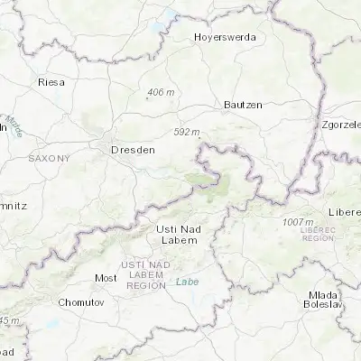 Map showing location of Bad Schandau (50.917430, 14.154940)