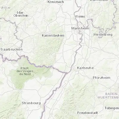 Map showing location of Billigheim-Ingenheim (49.136670, 8.090560)