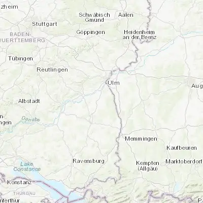 Map showing location of Burgrieden (48.233330, 9.933330)
