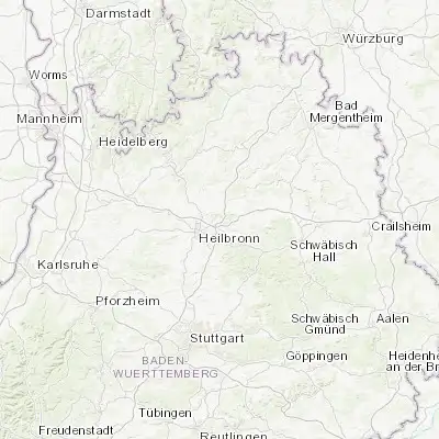 Map showing location of Eberstadt (49.180280, 9.321110)