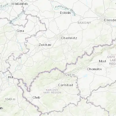 Map showing location of Elterlein (50.576630, 12.868360)