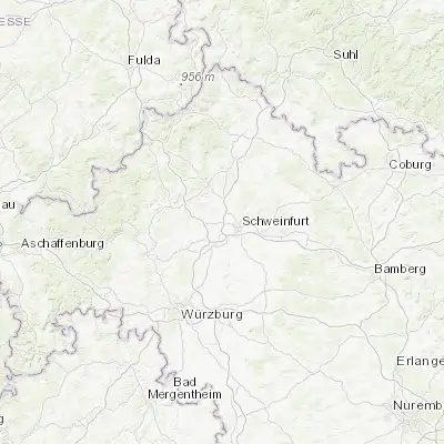 Map showing location of Euerbach (50.061990, 10.136950)
