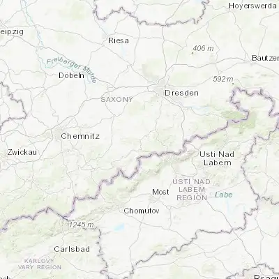 Map showing location of Frauenstein (50.802790, 13.537900)