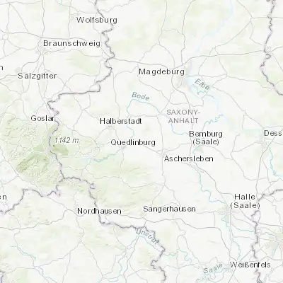 Map showing location of Gatersleben (51.822150, 11.286610)