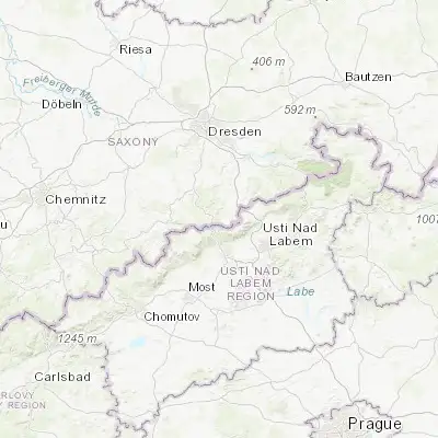 Map showing location of Geising (50.757420, 13.792780)