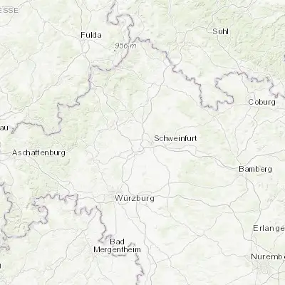 Map showing location of Geldersheim (50.042860, 10.156090)