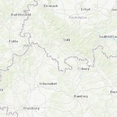 Map showing location of Gleichamberg (50.370680, 10.598220)