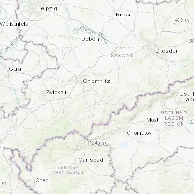 Map showing location of Großolbersdorf (50.700000, 13.083330)