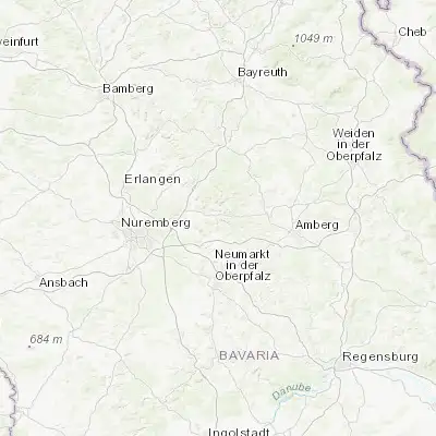 Map showing location of Happurg (49.493720, 11.471190)