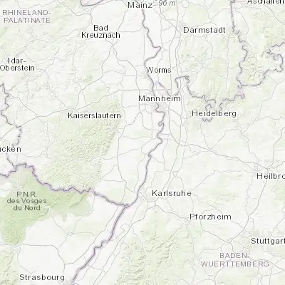 Map showing location of Harthausen (49.294170, 8.345000)