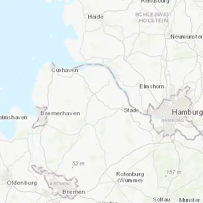 Map showing location of Hechthausen (53.640410, 9.239420)