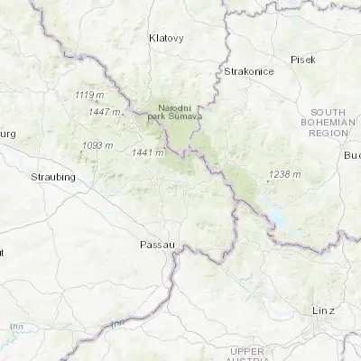 Map showing location of Hohenau (48.849830, 13.488250)