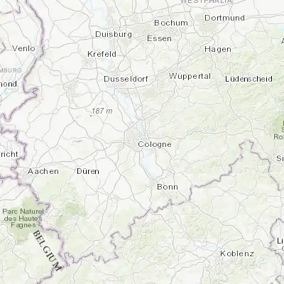 Map showing location of Humboldtkolonie (50.931820, 6.994690)