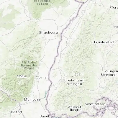 Map showing location of Kappel-Grafenhausen (48.283820, 7.766050)