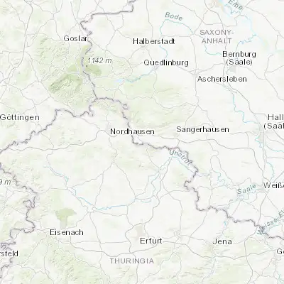 Map showing location of Kelbra (51.435280, 11.041430)