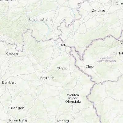 Map showing location of Kirchenlamitz (50.151900, 11.948310)