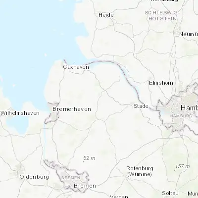 Map showing location of Lamstedt (53.633330, 9.100000)
