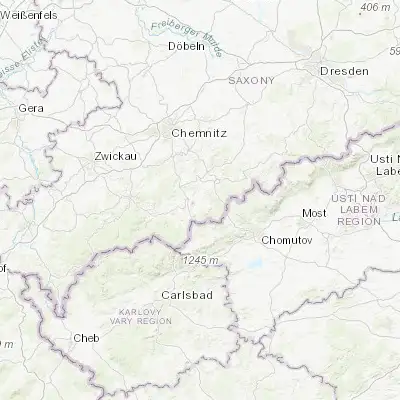 Map showing location of Mildenau (50.586890, 13.072630)