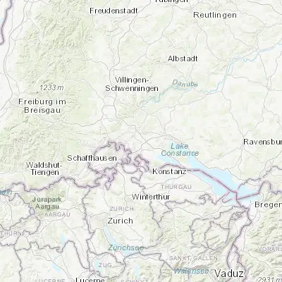 Map showing location of Mühlhausen-Ehingen (47.811020, 8.812240)